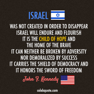 Quote John F Kennedy Israel