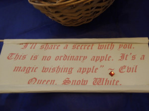 Snow White Apple Quotes This is no ordinary apple.