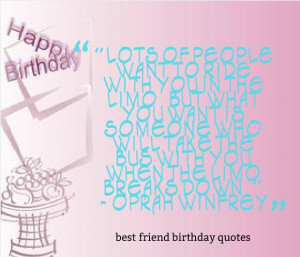 Best Friend Birthday Quotes