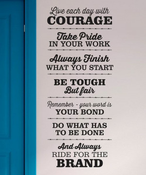 ... at this Black 'Live Each Day With Courage' Wall Quote on zulily today
