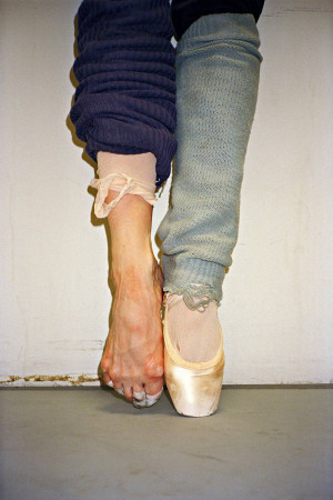 hm, i wonder what ballet dancers' feet looks like...google....hmm...OH ...