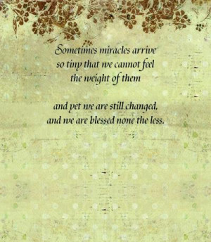 Miscarriage Poems – Tiny Miracles. My miscarriage def. Affected me ...
