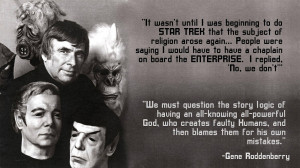Gene Roddenberry on chaplains on boad the Enterprise