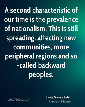 ... communities, more peripheral regions and so-called backward peoples