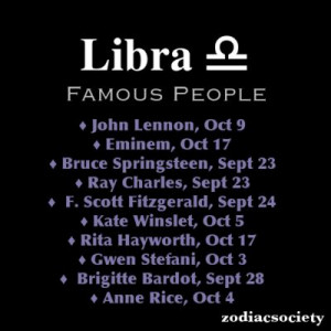 Famous Libra People