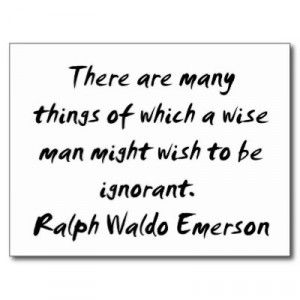 Ralph Waldo Emerson ~ Wise Man Quote Post Cards by ZazzleDazzles