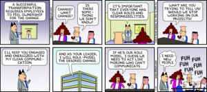 Dilbert experiences change management