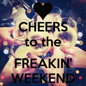 Cheers to the freakin' weekend! XOXO van de ModeMusthaves meisjes.