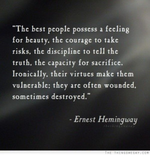 Ernest Hemingway Quote