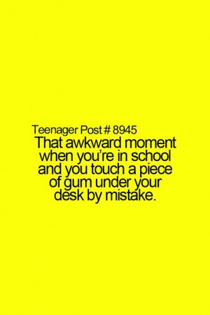 Gum, we've all done it.