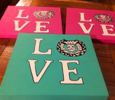 Delta Sigma Pi DIY canvas paiting ♥ More