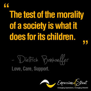 the morality of a society is what it does for its children.