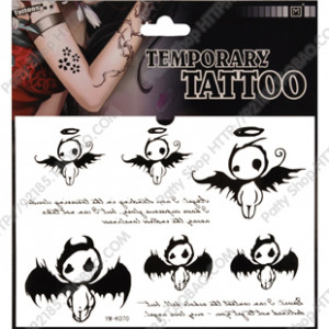 temporary-tattoo-sticker-Waterproof-fairy-slitless-quotes-Halloween ...