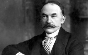 Thomas Hardy, the subject of Christopher Nicholson's 'Winter'
