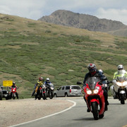 Motorcycles on Independence Pass
