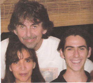 Scan - George, Olivia and Dhani, scanned from Harrison by the editors ...