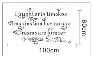 Tinkerbell Quotes And Sayings 60*100 cm 