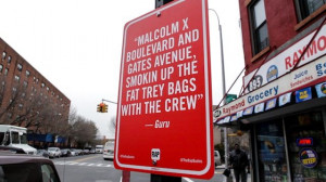 RIP Guru “RAP QUOTES” Signs in New York by Jay Shells