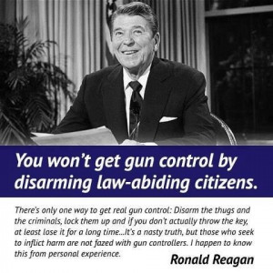Ronald Reagan on gun control..