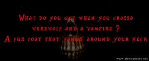 ... Were Wolf And A Vampire A Fur Coat That ‘Fangs’ Around Your Neck