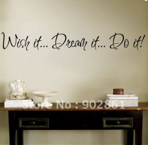 ... Dream it Do it Wall Decal Sticker Vinyl Art Quote 4