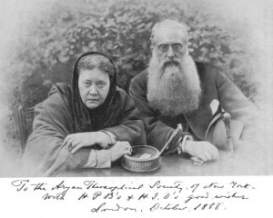 Helena Blavatsky y el Coronel Olcott en 1888