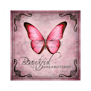 Butterfly Art Quote Print, Shabby Chic Art, Beautiful Inspiration ...