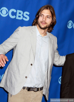 ... And A Half Men Shows Off New (Less Warlock) Cast Member Ashton Kutcher