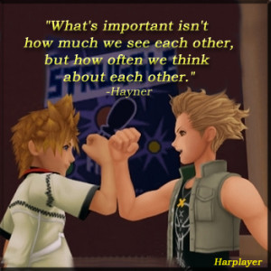 was playing the game the other day, and hayner said that quote.