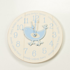 ... Decor > Clocks > Wall Clocks for Kids > Quote Wall Clock with Bird