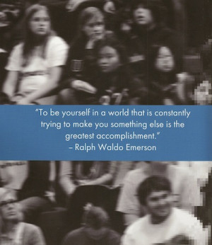 Oh, the ironing: R.W. Emerson and a high school yearbook