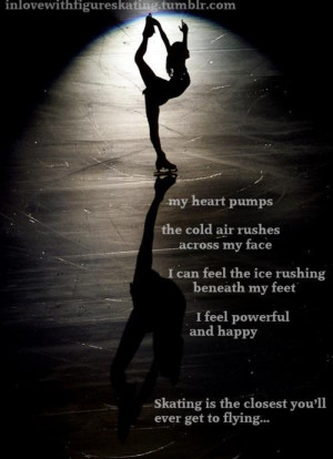 ... tags for this image include: figure skating, ice, quote and skating