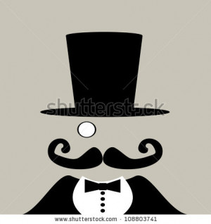 Pix For > Handlebar Mustache Outline