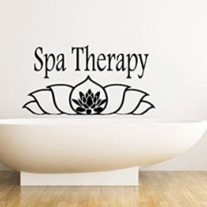 Wall Decals Spa Therapy Lily Lotus Decal Vinyl Sticker SPA Beauty ...