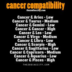 Cancer compatibility.