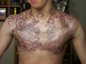 Dragon Tattoos For Men on Chest