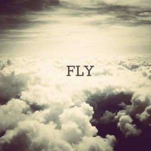 Fly,Sky,Clouds,Dream,Quote