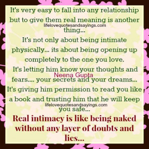 It’s Very Easy To Fall Into Any Relationship.