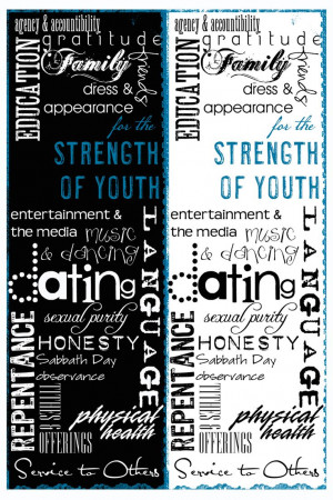 For Strength of Youth Bookmark.
