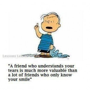 Linus Van Pelt on friendship