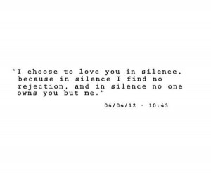Silent love