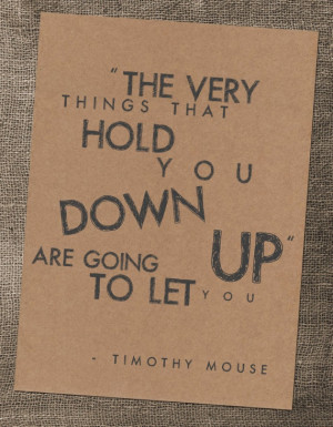 ... Art Print - Kraft - Dumbo - Timothy Mouse Quote. $17.50, via Etsy