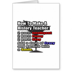How To Make a History Teacher Cards
