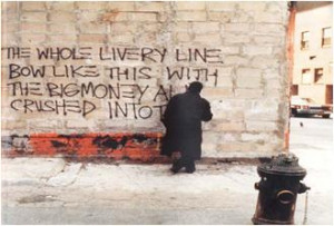 SAMO graffiti, film stills from New York Beat , 1980-81