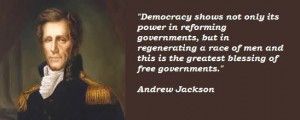 President Jackson quote.