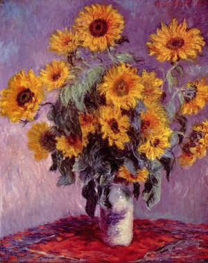 Oscar-Claude Monet. Bouquet of Sunflowers. 1881.