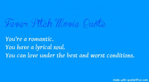 Fever Pitch Movie Quote - http://quote4fun.com