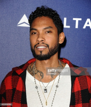 Singer Miguel Jontel Pimentel attends the Delta Air Lines toast to the ...