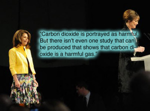 Someone should have suggested to her to disprove that carbon dioxide ...