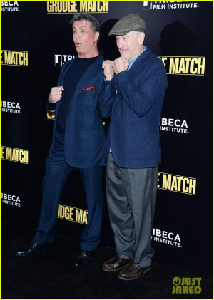 Sylvester Stallone And Robert Niro Grudge Match Screening Alan
